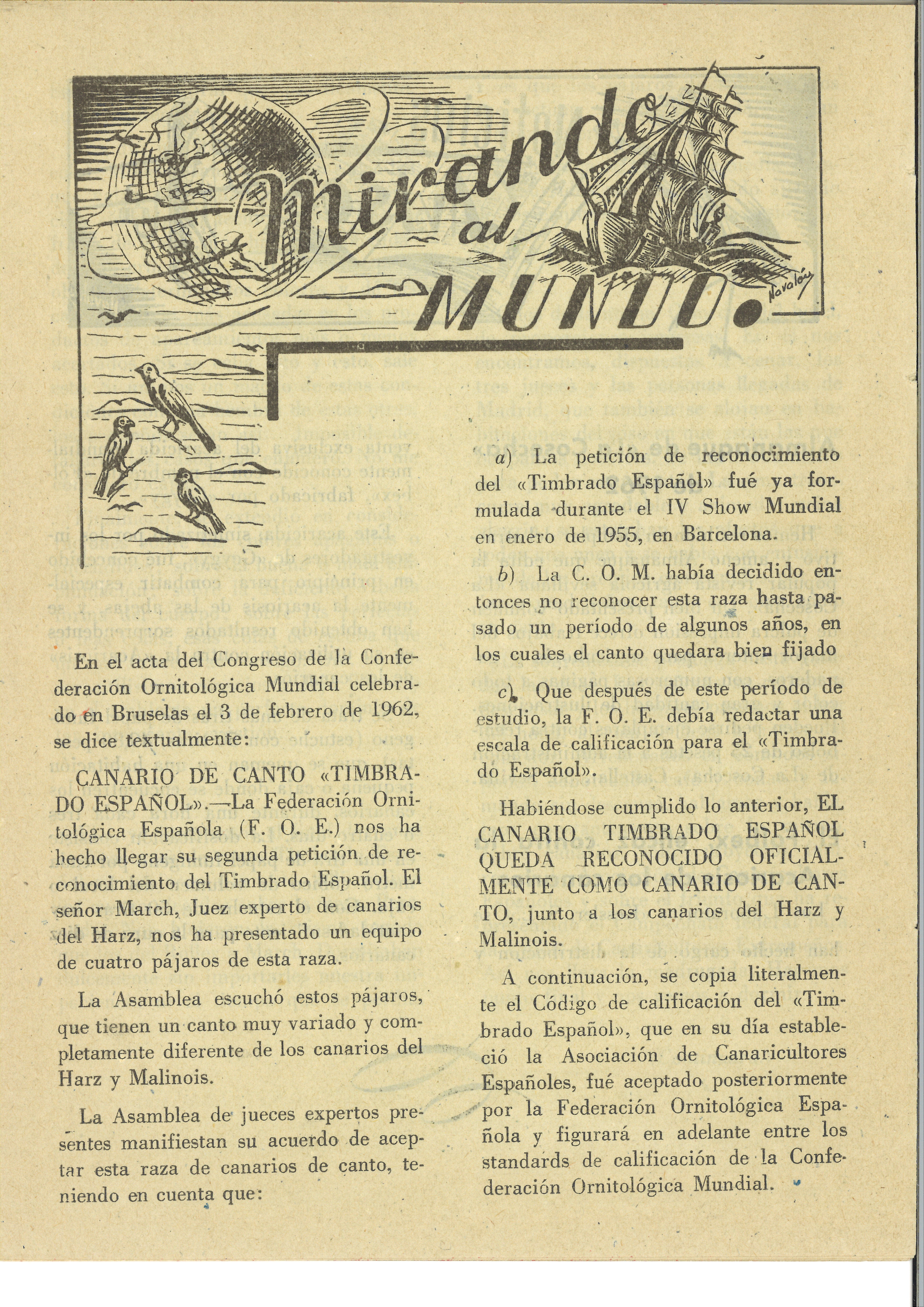 mirando al mundo timbrado 1